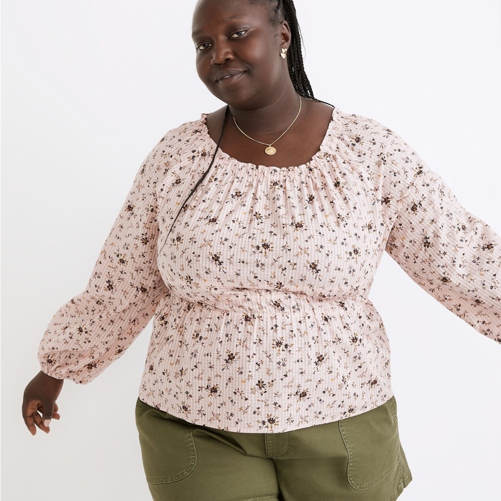 Madewell Sophia Top in Bouquet Floral